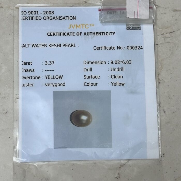 Natural Keshi Pearl 3.37 ct (3.67 ratti) - Image 3