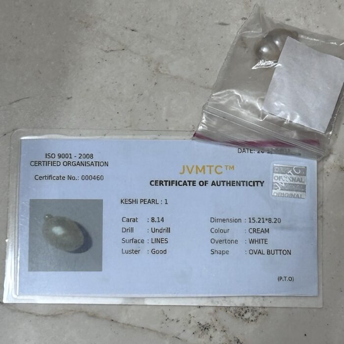 Natural Keshi Pearl 8.14 ct (8.87 ratti) - Image 2