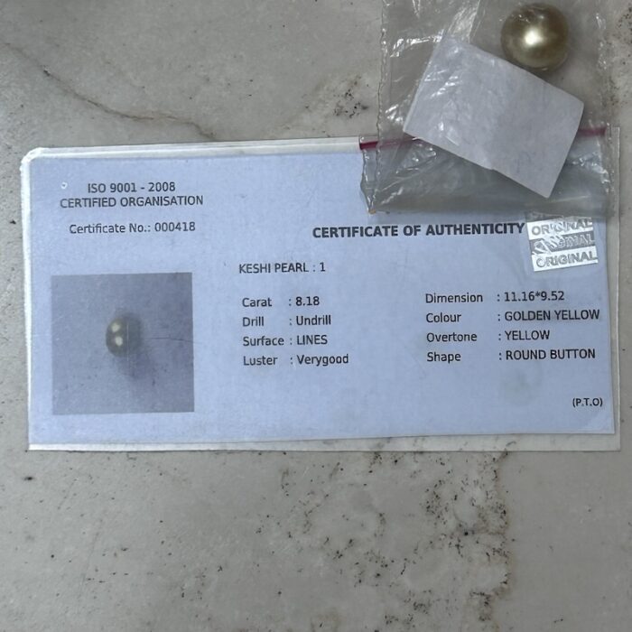 Natural Keshi Pearl 8.18 ct (8.92 ratti) - Image 3